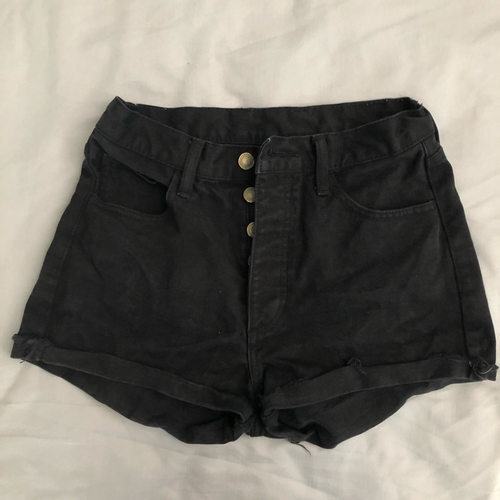 John Galt high waisted denim shorts